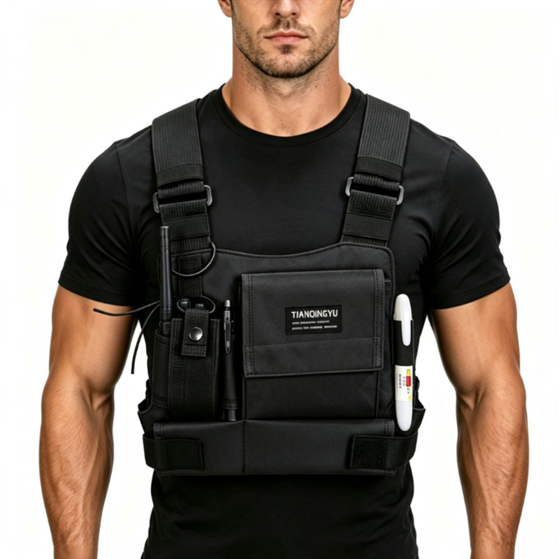 Cycling Loop - Leichte Laufwesten-Rucksäcke Outdoor-Fahrradtasche Herren Wander-Marathon-Brusttasche Aufbewahrungstasche