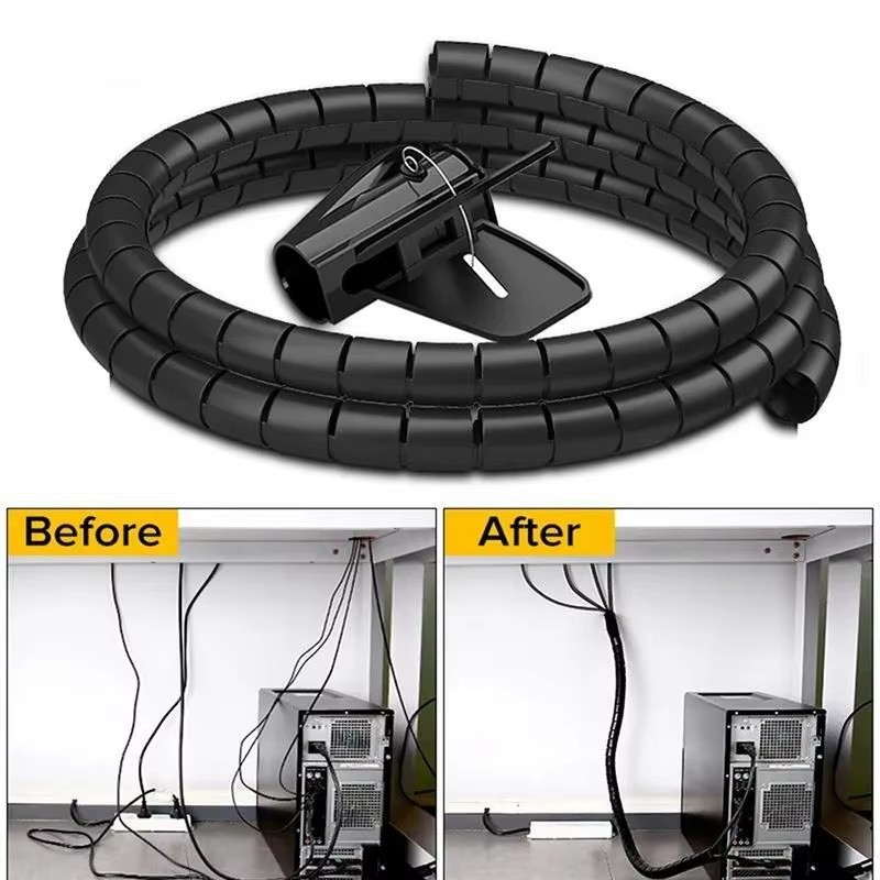 Cable Lock Flexible - 2M/1M Schwarz Kabel Draht Schutz Kabel