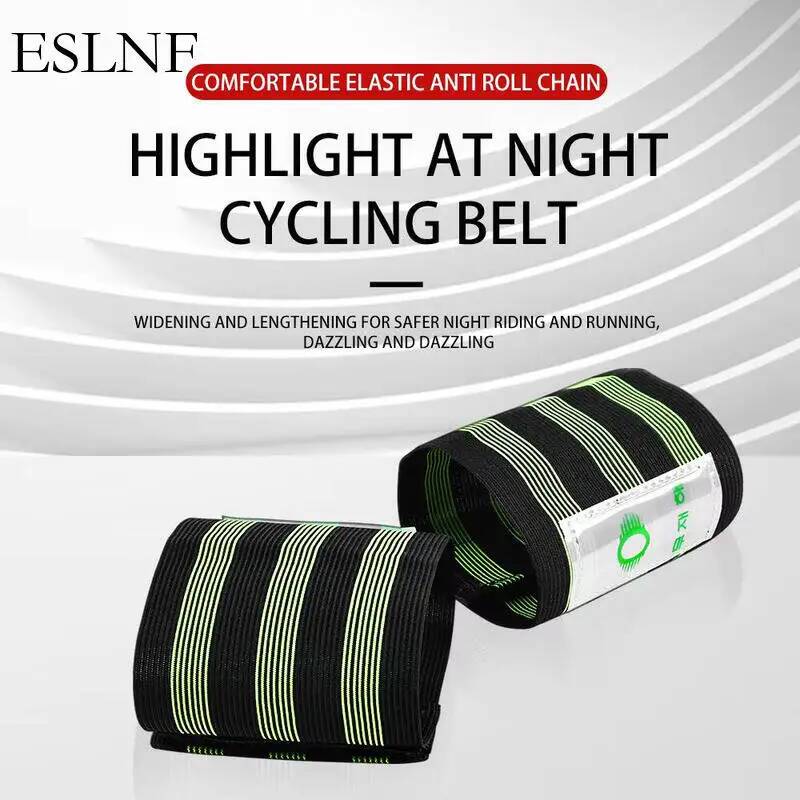 Cycling Commuting - ESLNF Universelle Reflektierende Fahrrad-Sicherheitsgurte Verstellbare Knöchel-