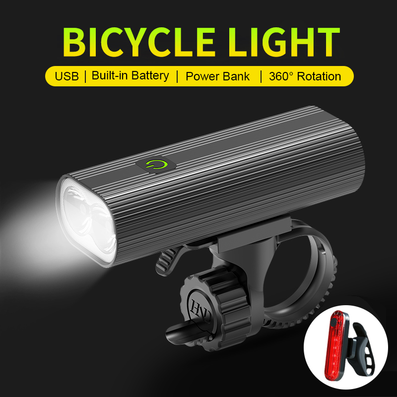 Commuting With Road Bike - Wiederaufladbarer, superheller Fahrradscheinwerfer, LED-Fahrradlicht vorne und