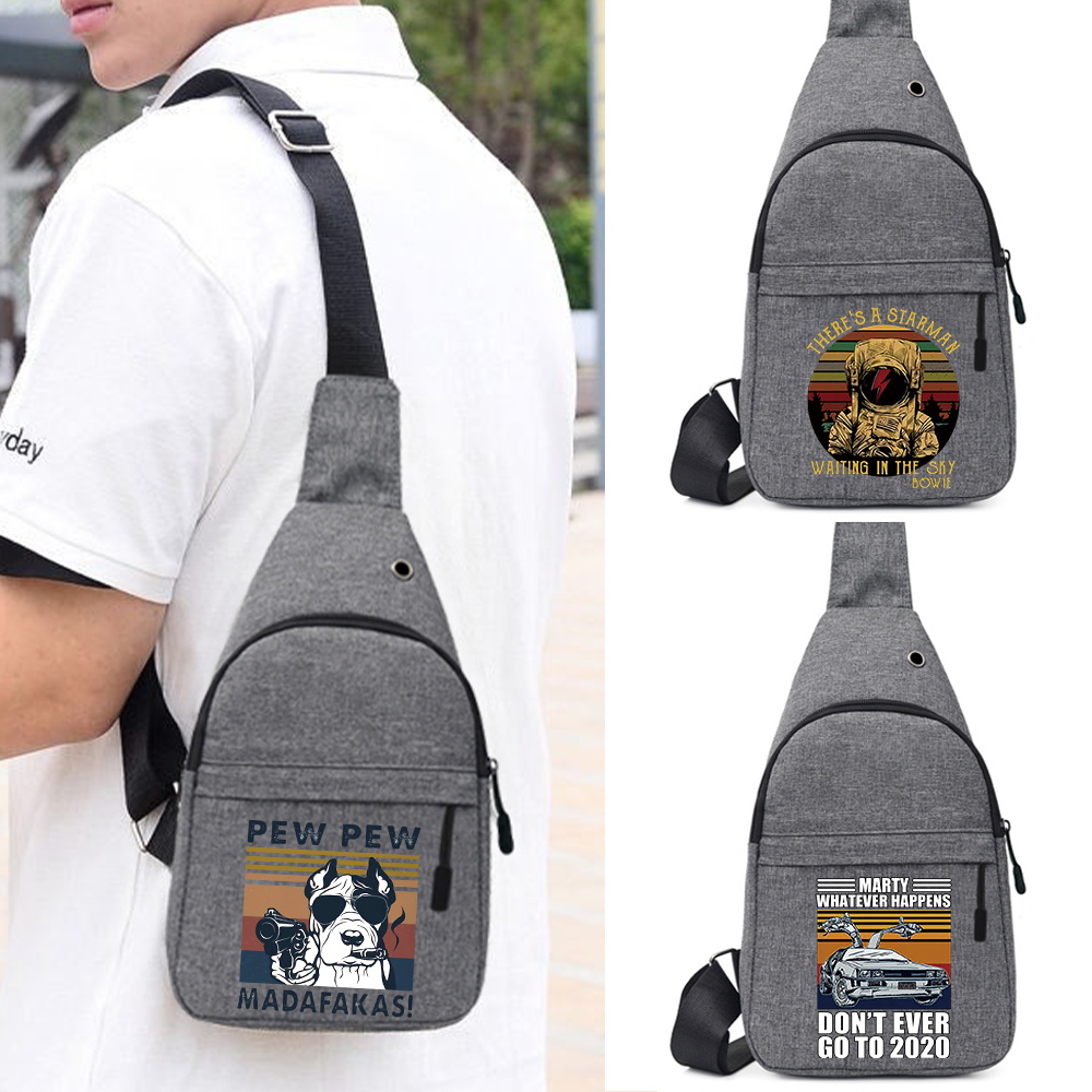Cycling Commuter Bag - Neue Umhängetaschen, Einzel-Schultertaschen, Brusttaschen mit Pew-Print,