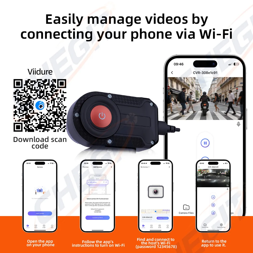Neue 2K HD Motorrad DVR WiFi A – Cycling Loop Bewertung und Preis