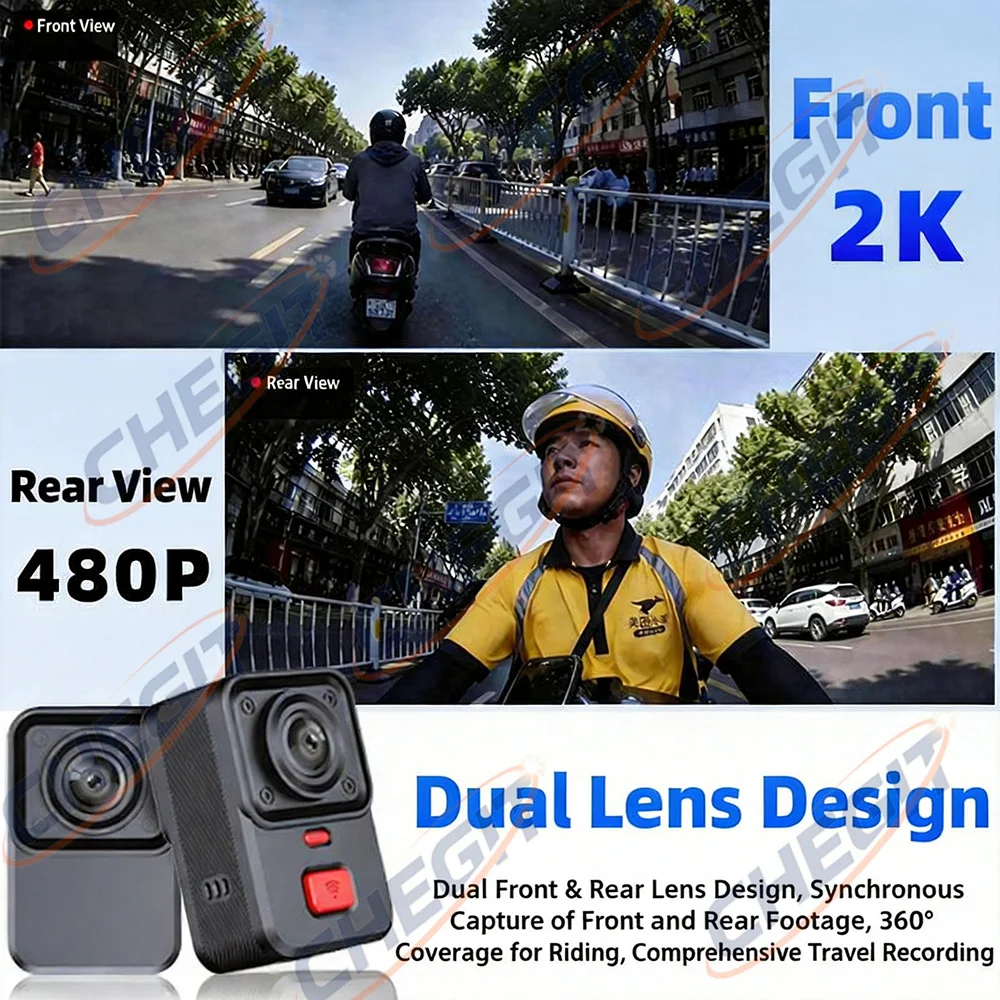2-Kamera-Motorrad-DVR 2K HD Wi – Cycling Loop Bewertung und Preis